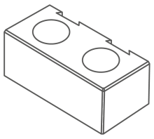 Illustration des STACKTON Stützwandsteins